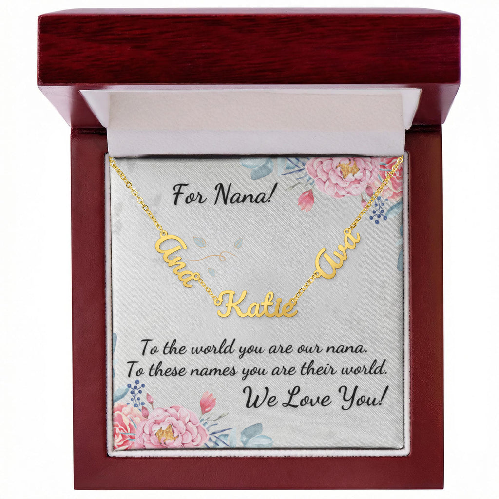 For Nana! Custom Grandchildrens' Names Necklace