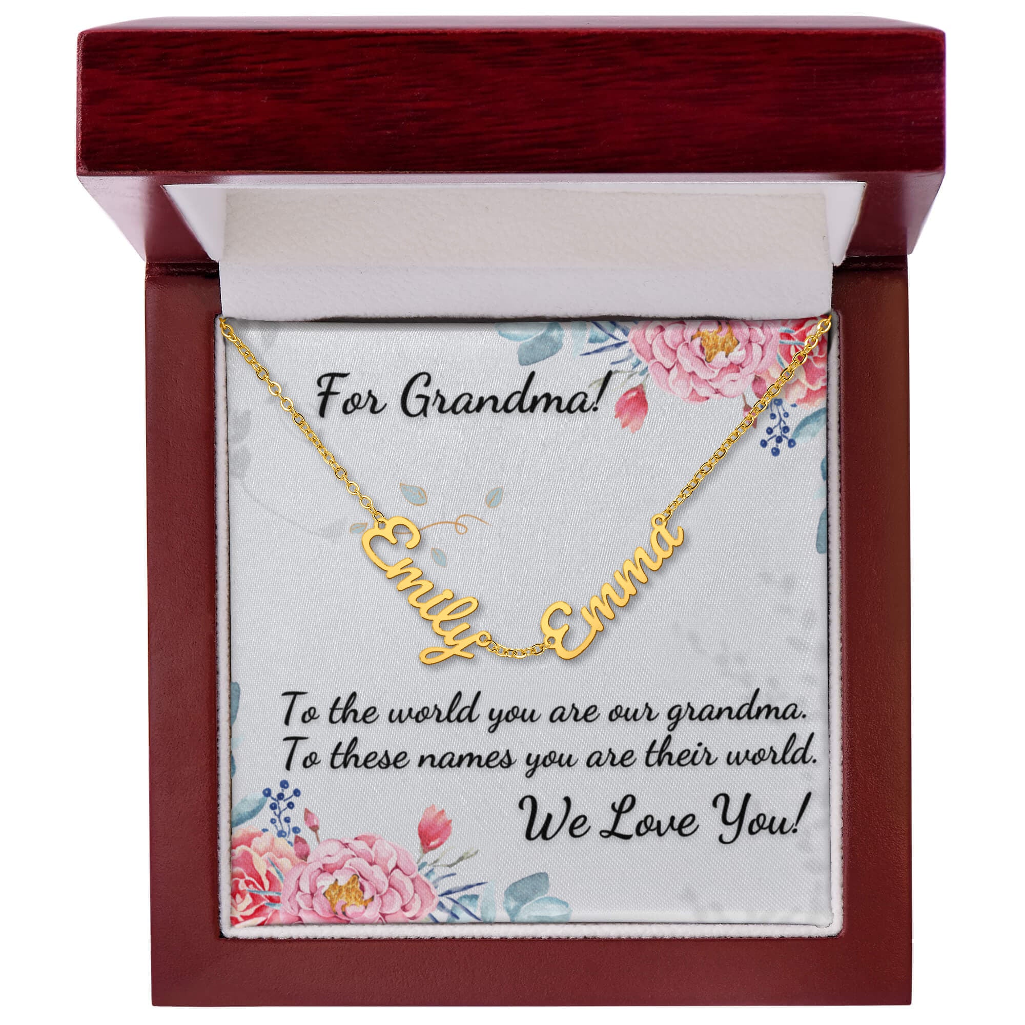 For Grandma! Custom Grandchildrens' Names Necklace