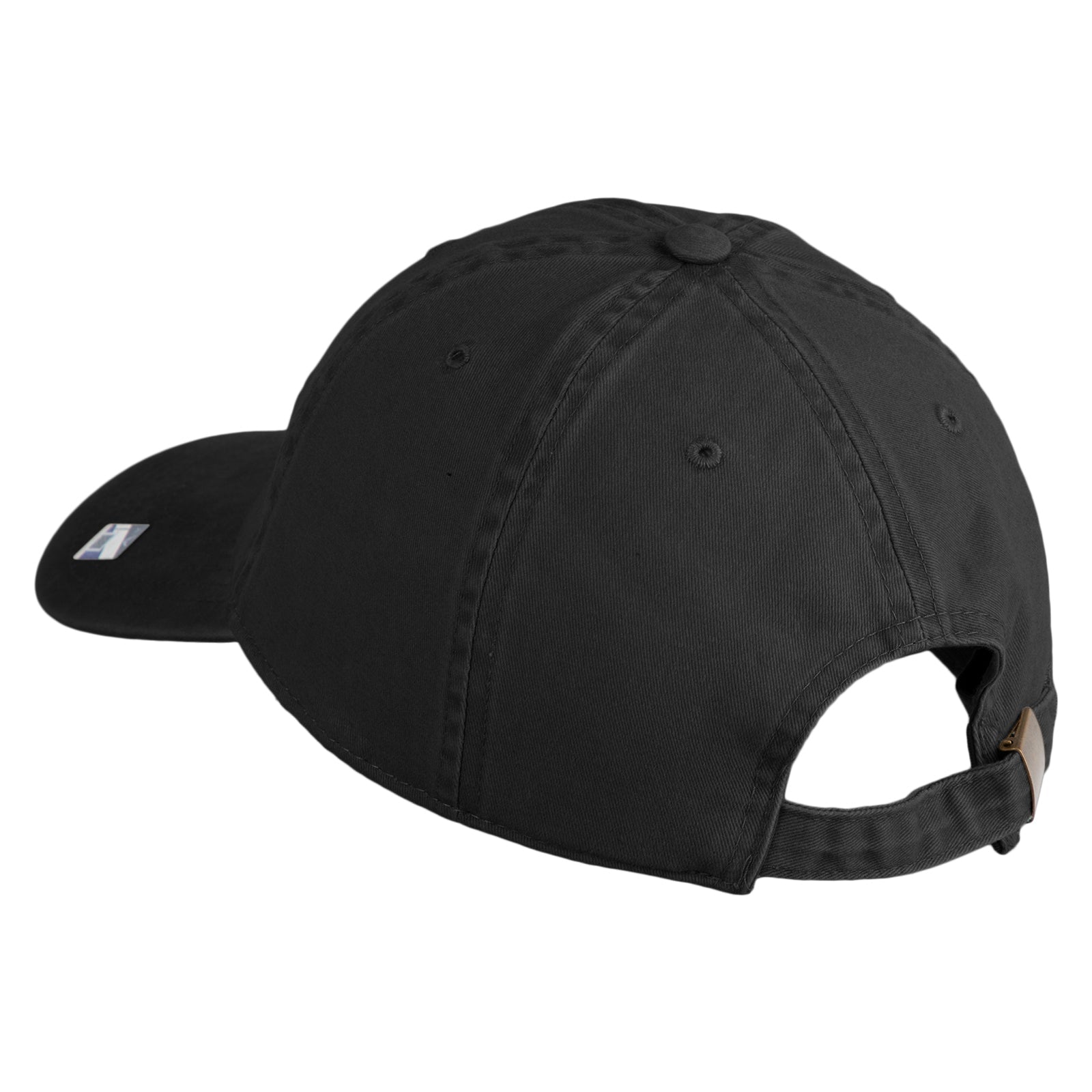 US Space Force Text Embroidered Washed Solid Pigment Dyed Cotton Twill Brass Buckle Cap