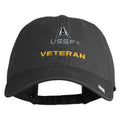 Black cap with USSF logo and 'VETERAN' text on a white background
