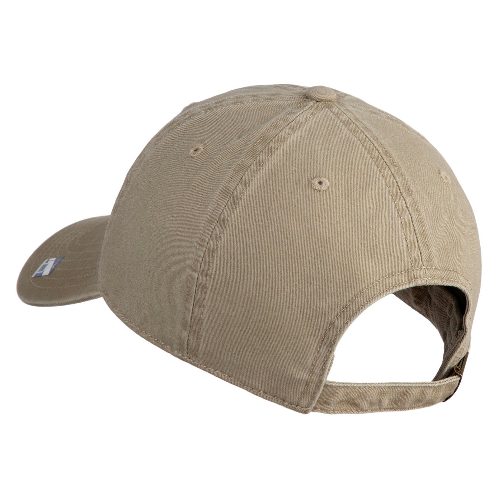 Beige baseball cap on a white background