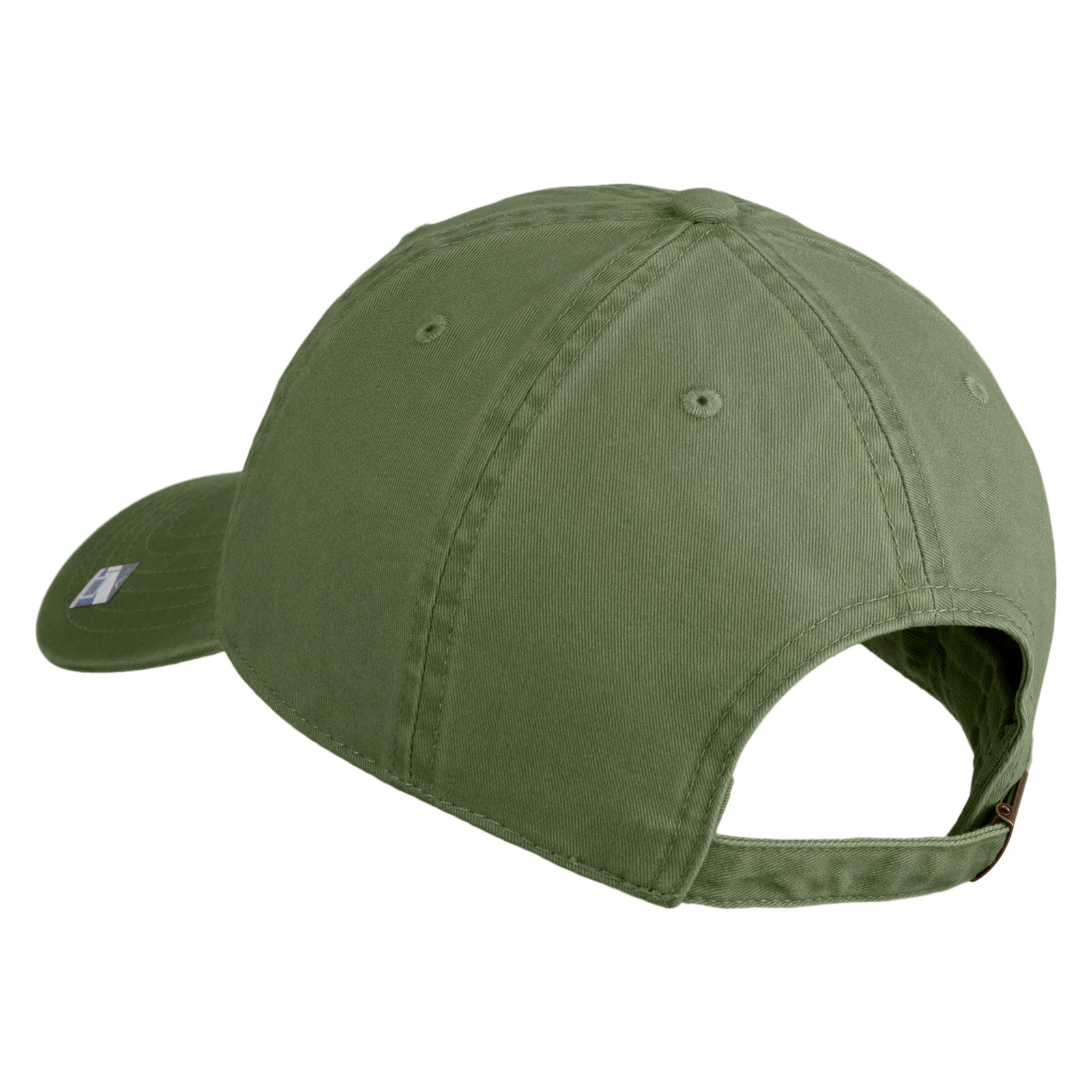 Green baseball cap on a white background