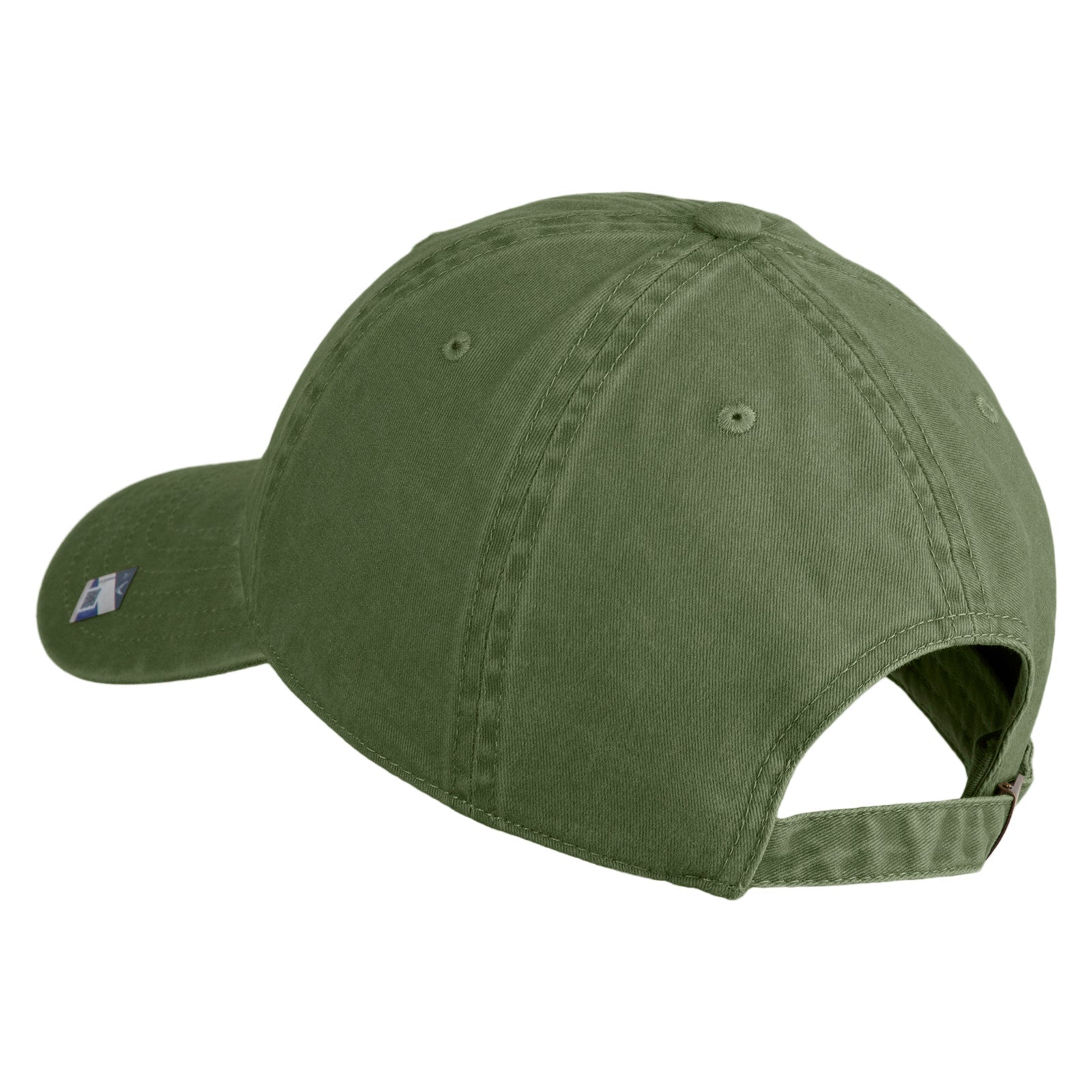 Green baseball cap on a white background