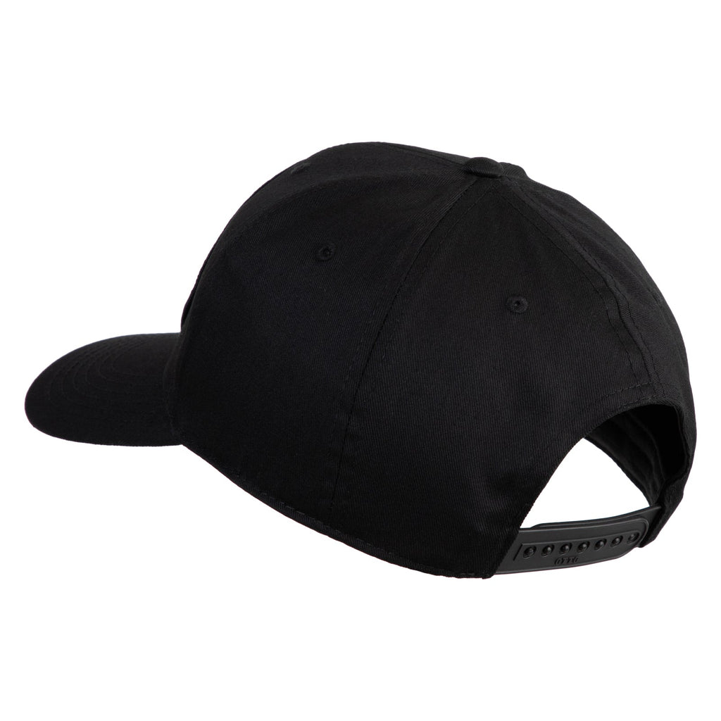 Navy blue baseball cap on a white background