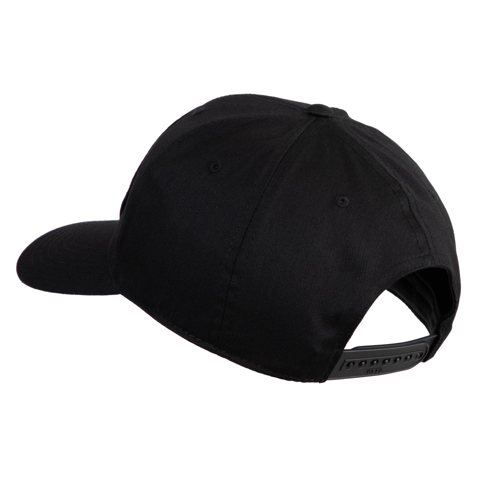 Navy blue baseball cap on a white background