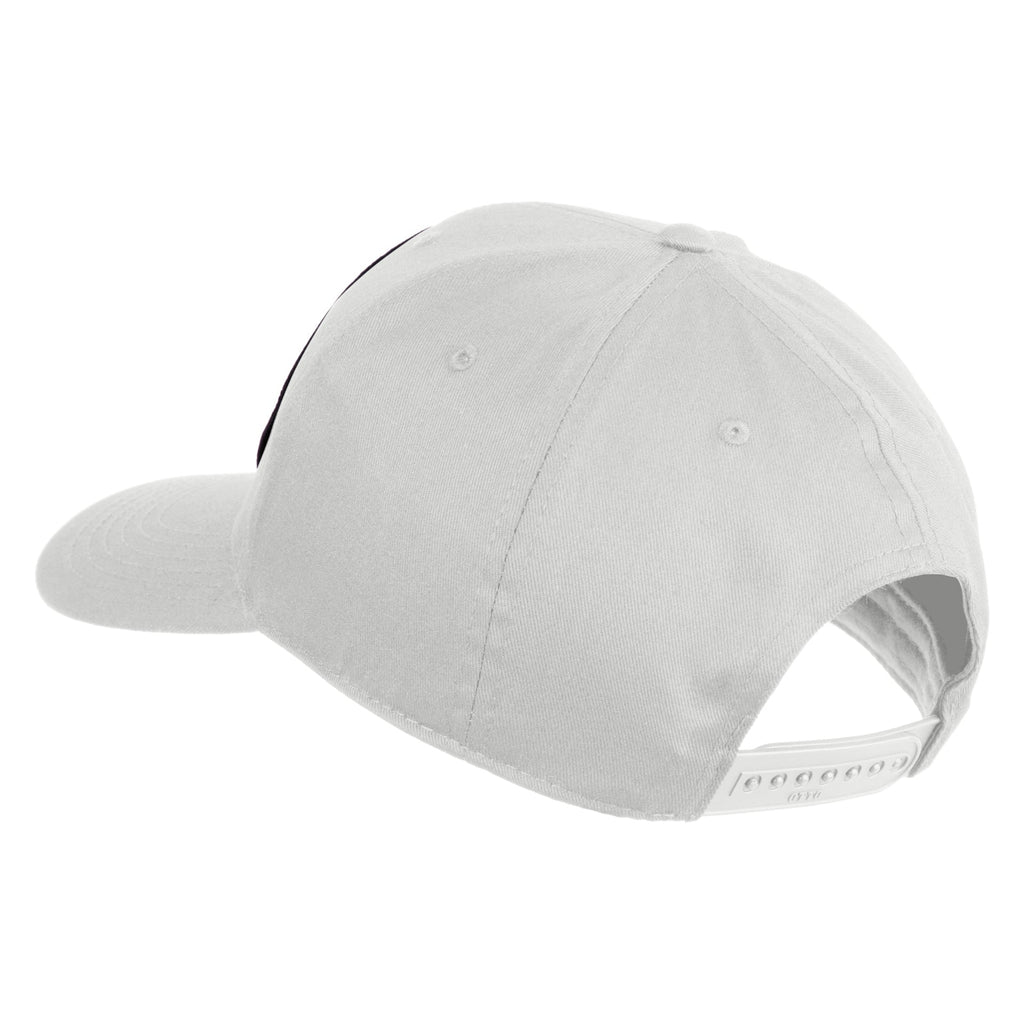 White baseball cap on a white background