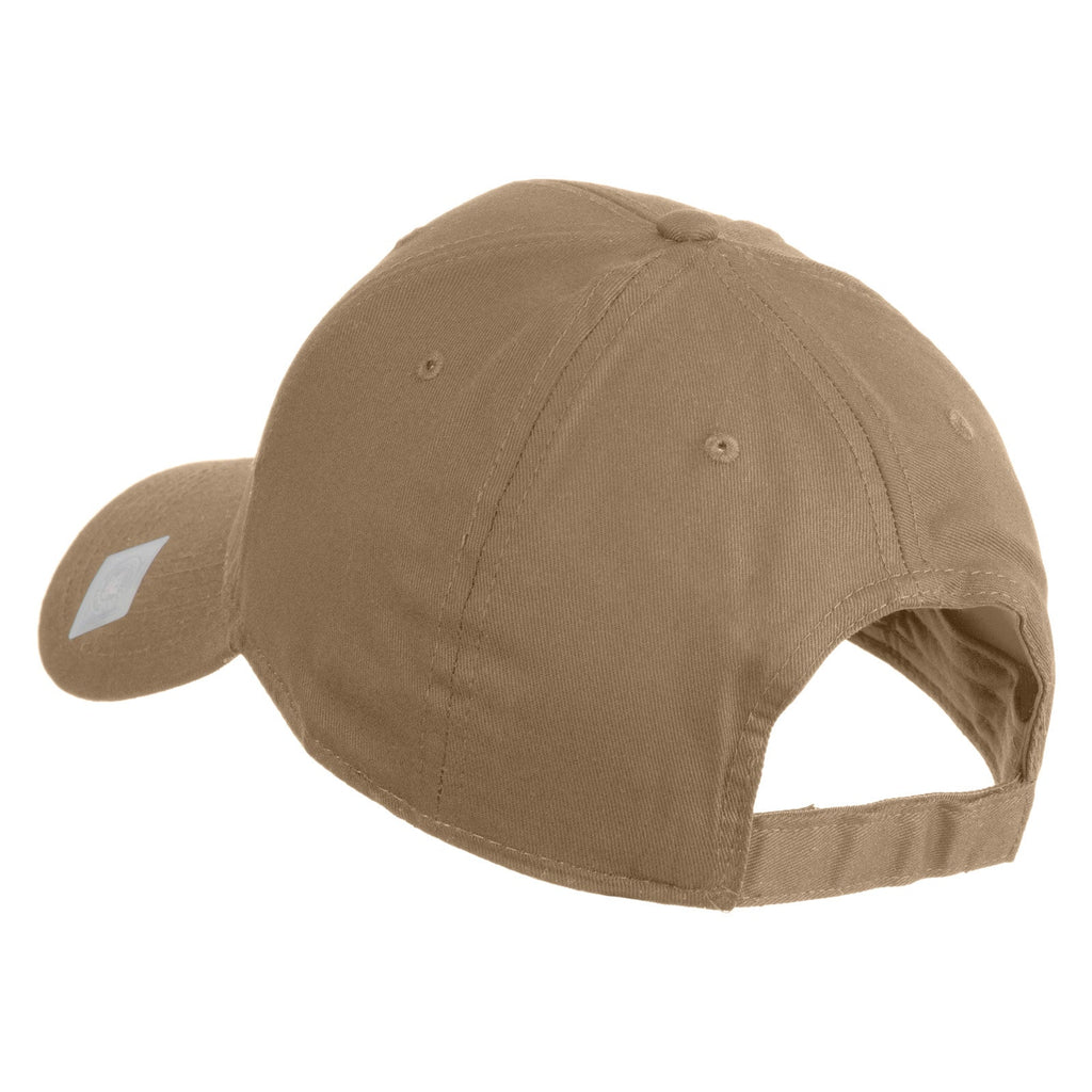 Brown baseball cap on a white background
