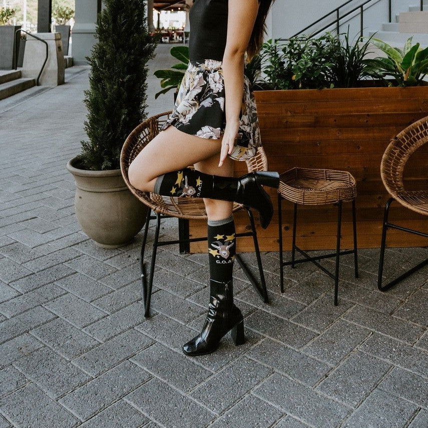 Socks, Goats, G.O.A.T., Knee Length