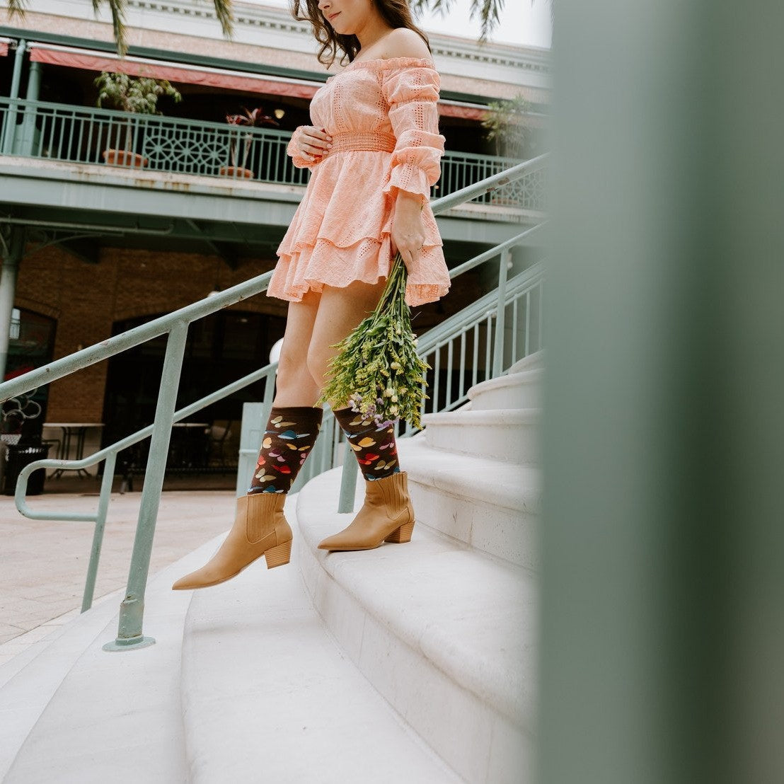 Socks, Wind Beneath Our Wings, Butterfly, Butterflies, Knee Length