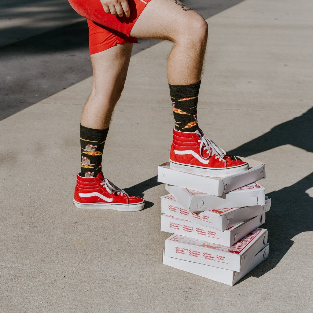 Socks, You Wanna Pizza Me?, Pizza, Crew Length