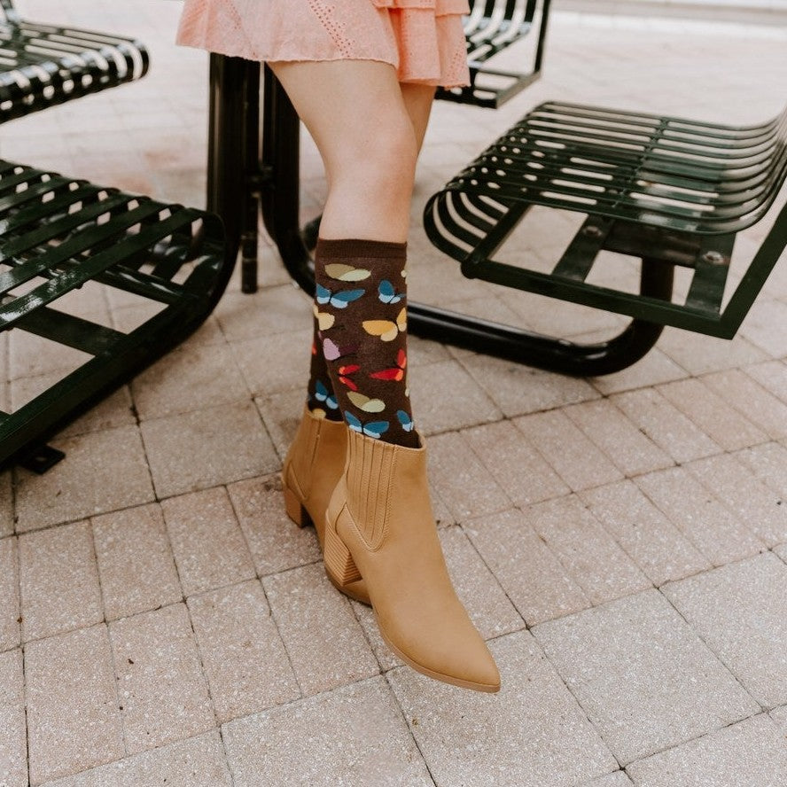 Socks, Wind Beneath Our Wings, Butterfly, Butterflies, Knee Length
