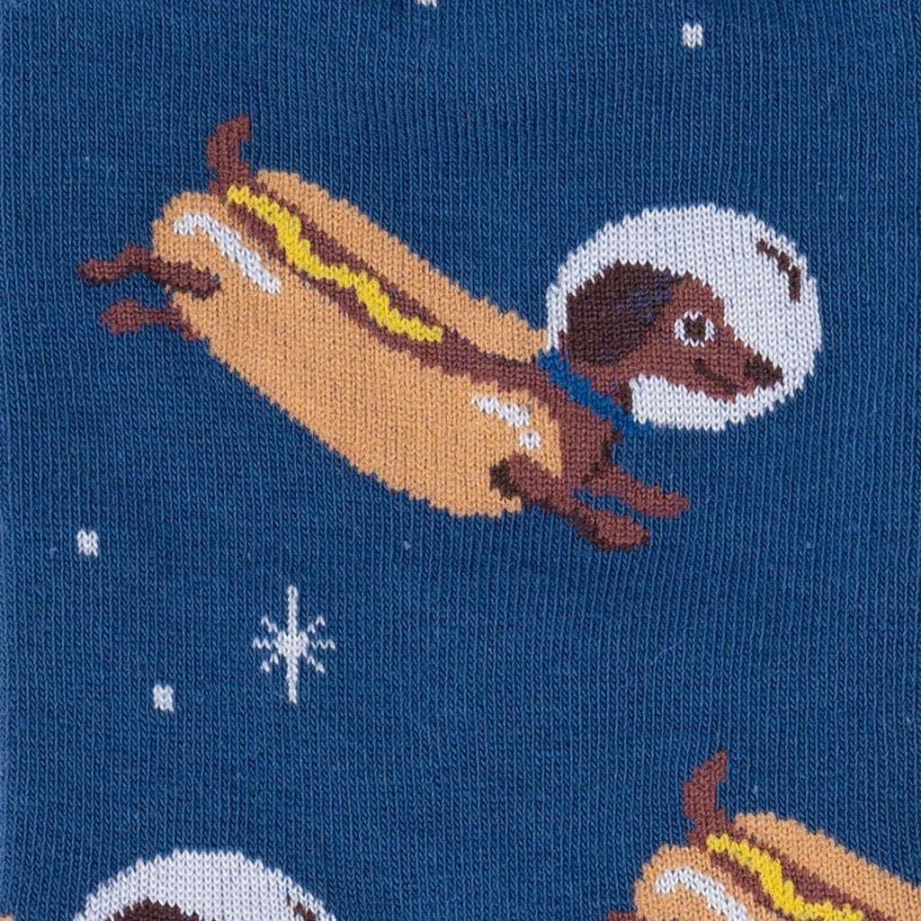 Socks, Dachshund, Weiner Dogs In Space! Glow in the Dark, Crew Length