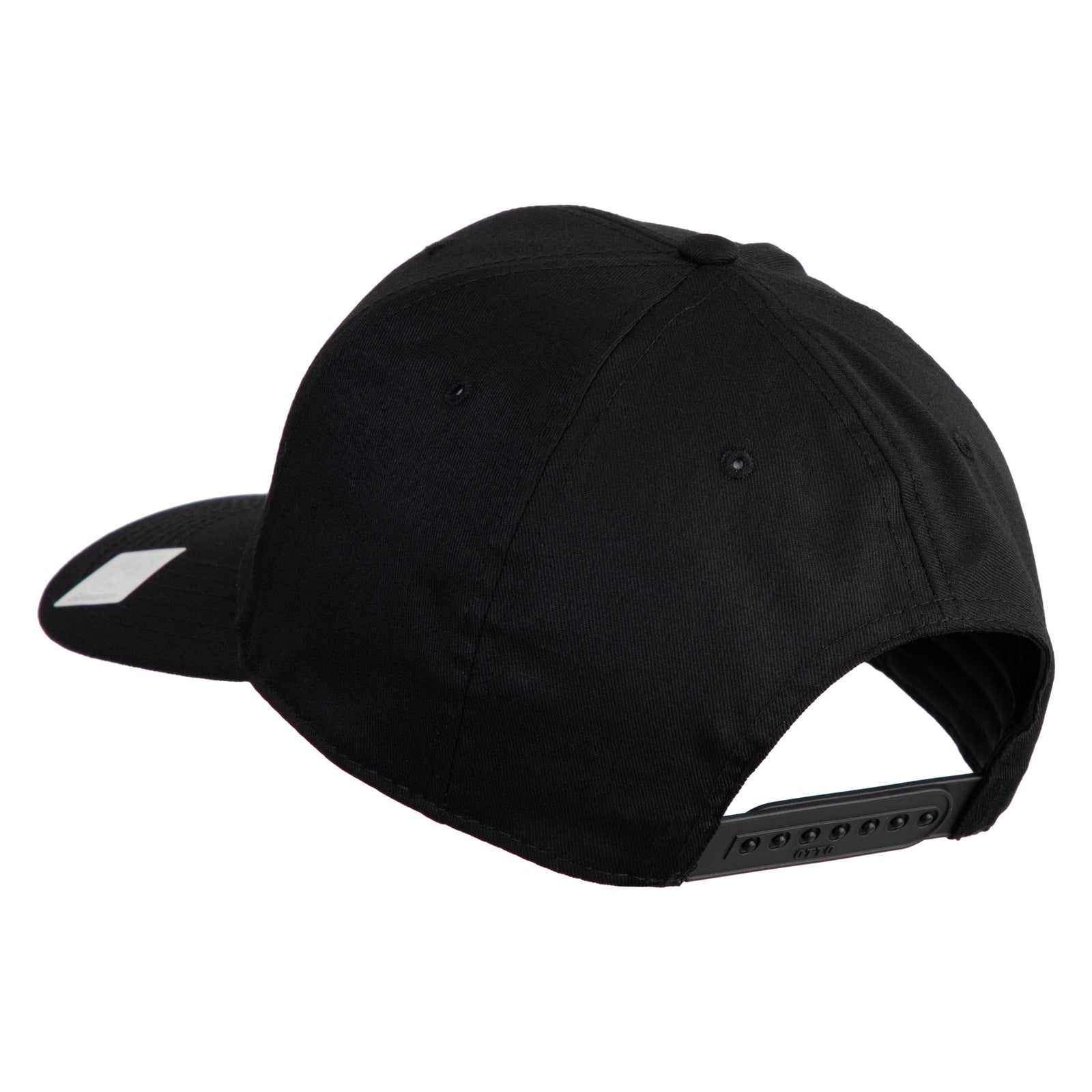 Black baseball cap on a white background