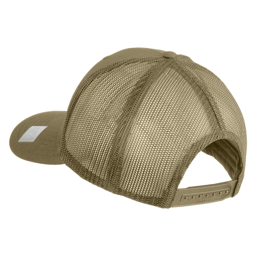 Black mesh cap on a white background