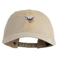 Veteran US Navy Embroidered Washed Cotton Twill Brass Buckle Cap