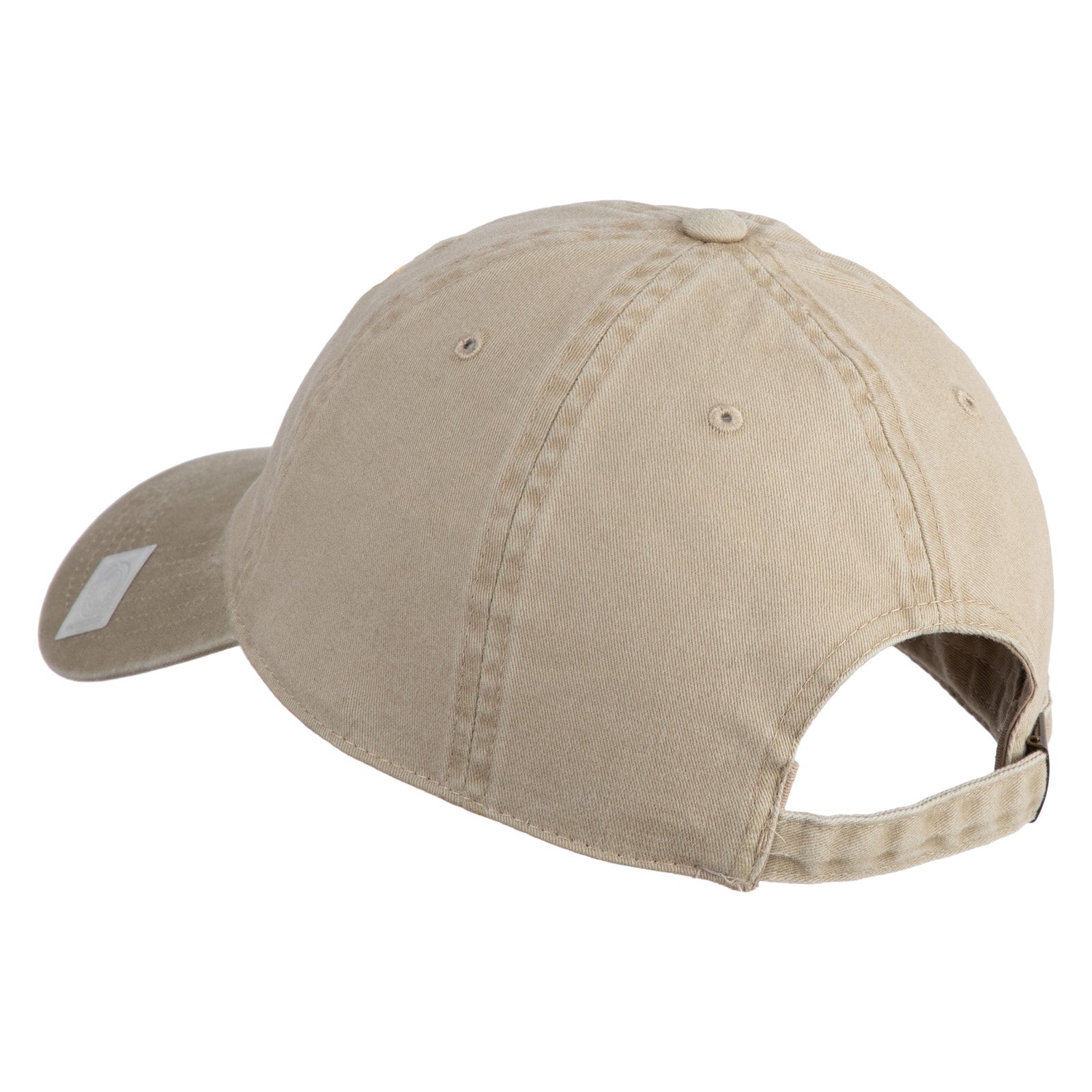 Beige baseball cap on a white background