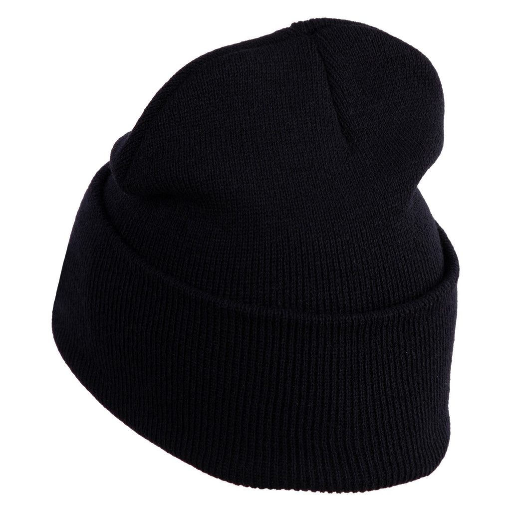 Black beanie on a white background