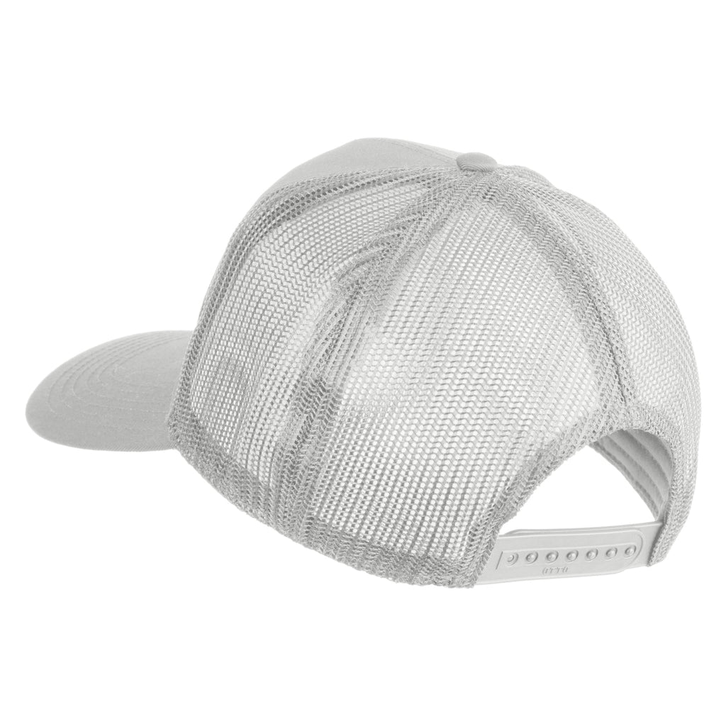 Gray mesh cap on a white background