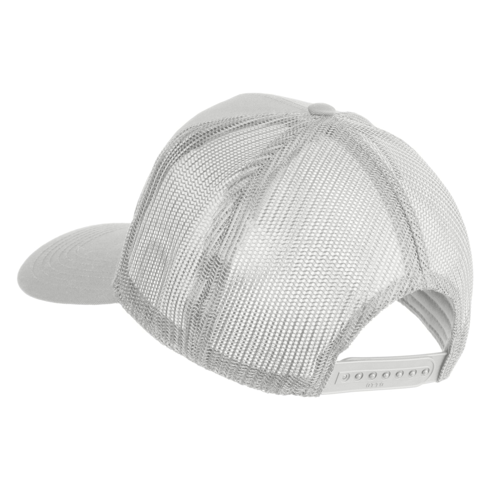 Gray mesh cap on a white background