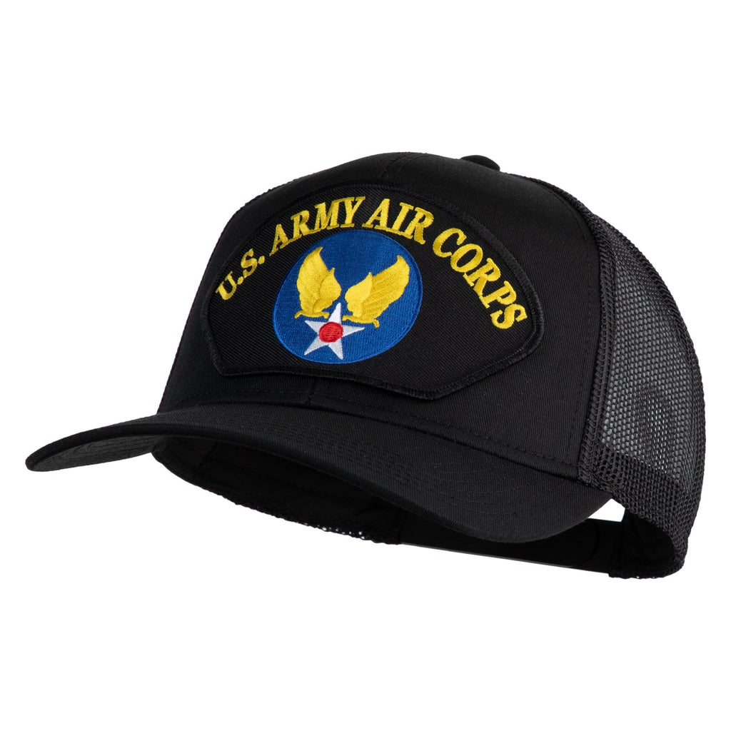 Black cap with U.S. Army Air Corps logo on a white background