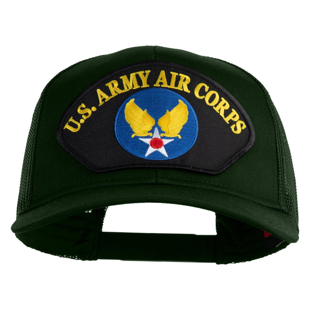 Green cap with U.S. Army Air Corps patch on a white background