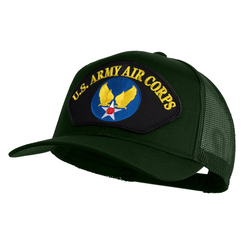 Green cap with U.S. Army Air Corps patch on a white background
