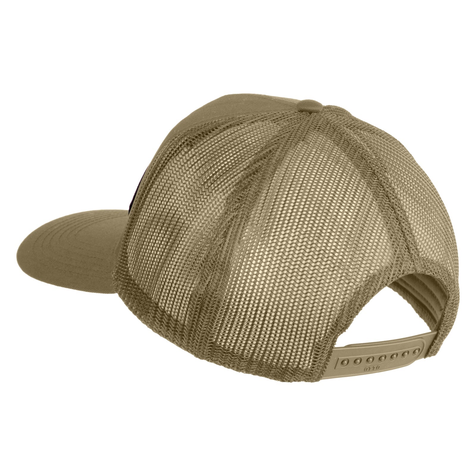 Blue mesh cap on a white background