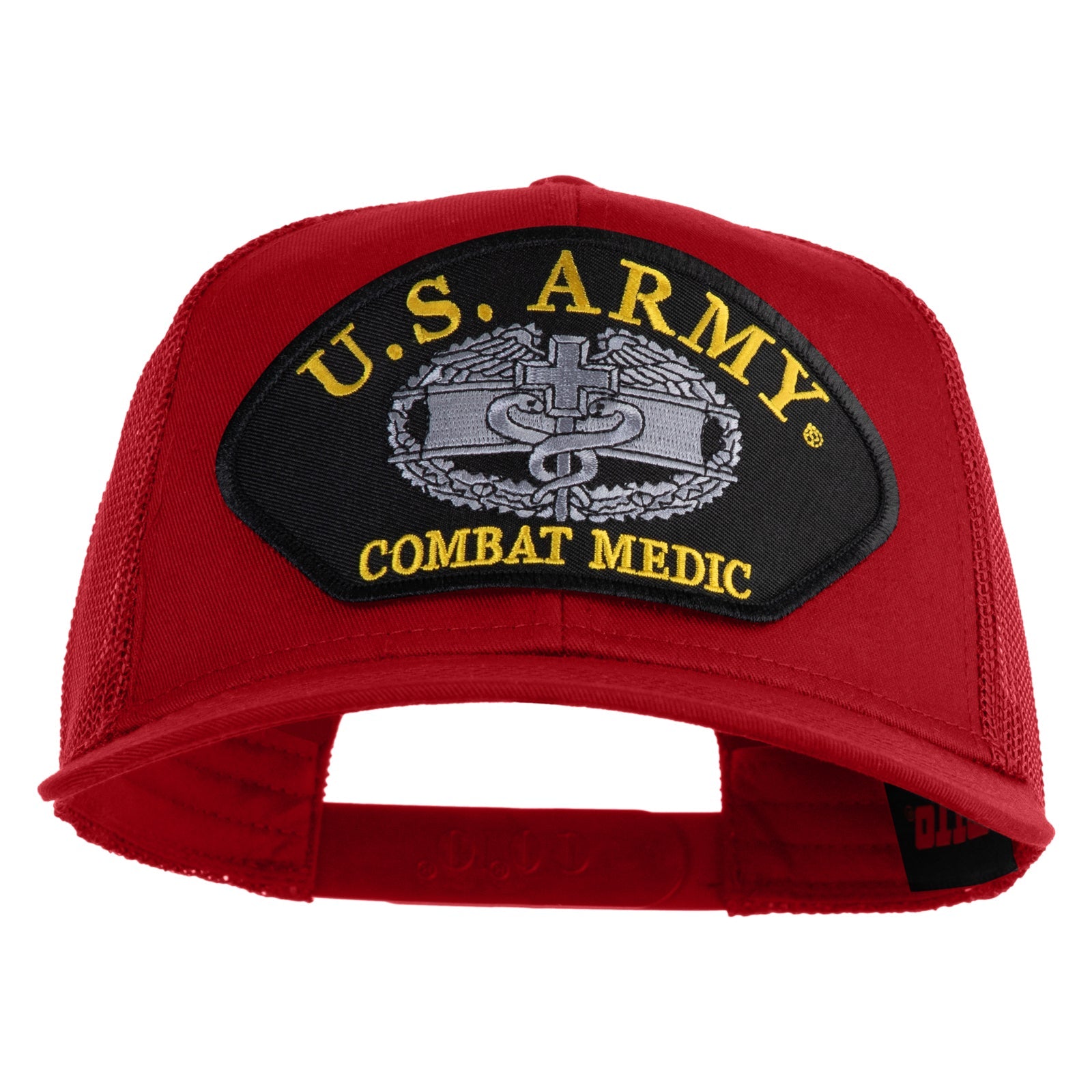 U.S. Army Combat Medic Patched Solid Cotton Twill Mesh Prostyle Cap