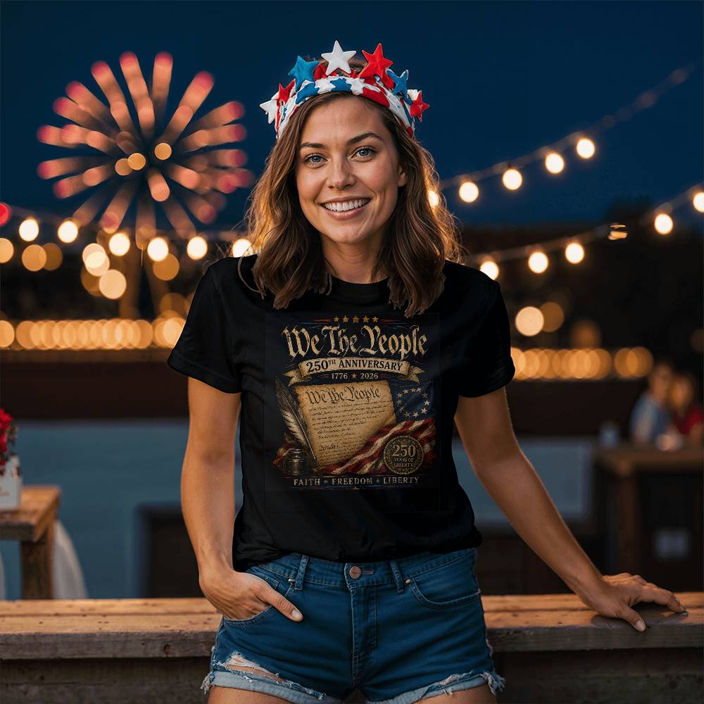 250th USA Anniversary, We The People, T-Shirt, Tee, 1776-2026