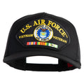 U.S. Air Force Vietnam Veteran Patched Solid Cotton Twill 5 panel Mesh Back Cap