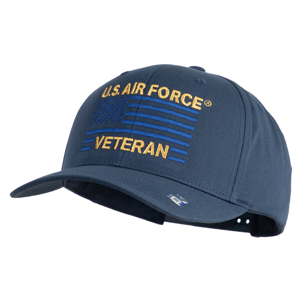 Blue cap with 'U.S. Air Force Veteran' text on a white background