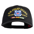 Black cap with U.S. Coast Guard Vietnam Veteran patch on a white background