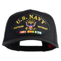 Black cap with U.S. Navy Vietnam Veteran patch on a white background