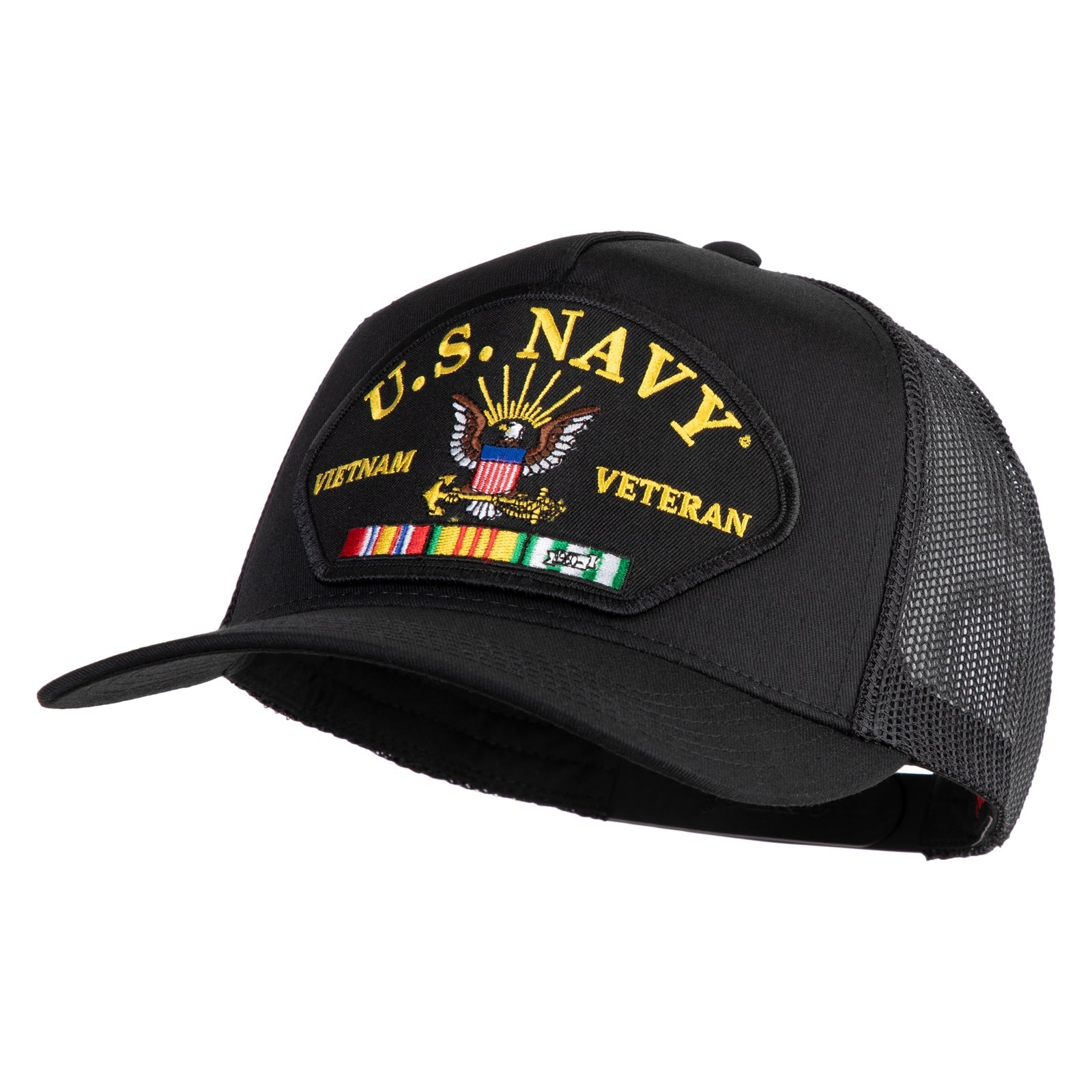 Black cap with 'U.S. Naval Station Panama' patch on a white background