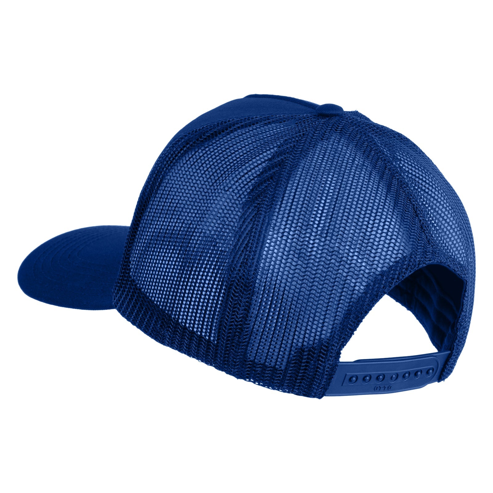 Black mesh cap on a white background