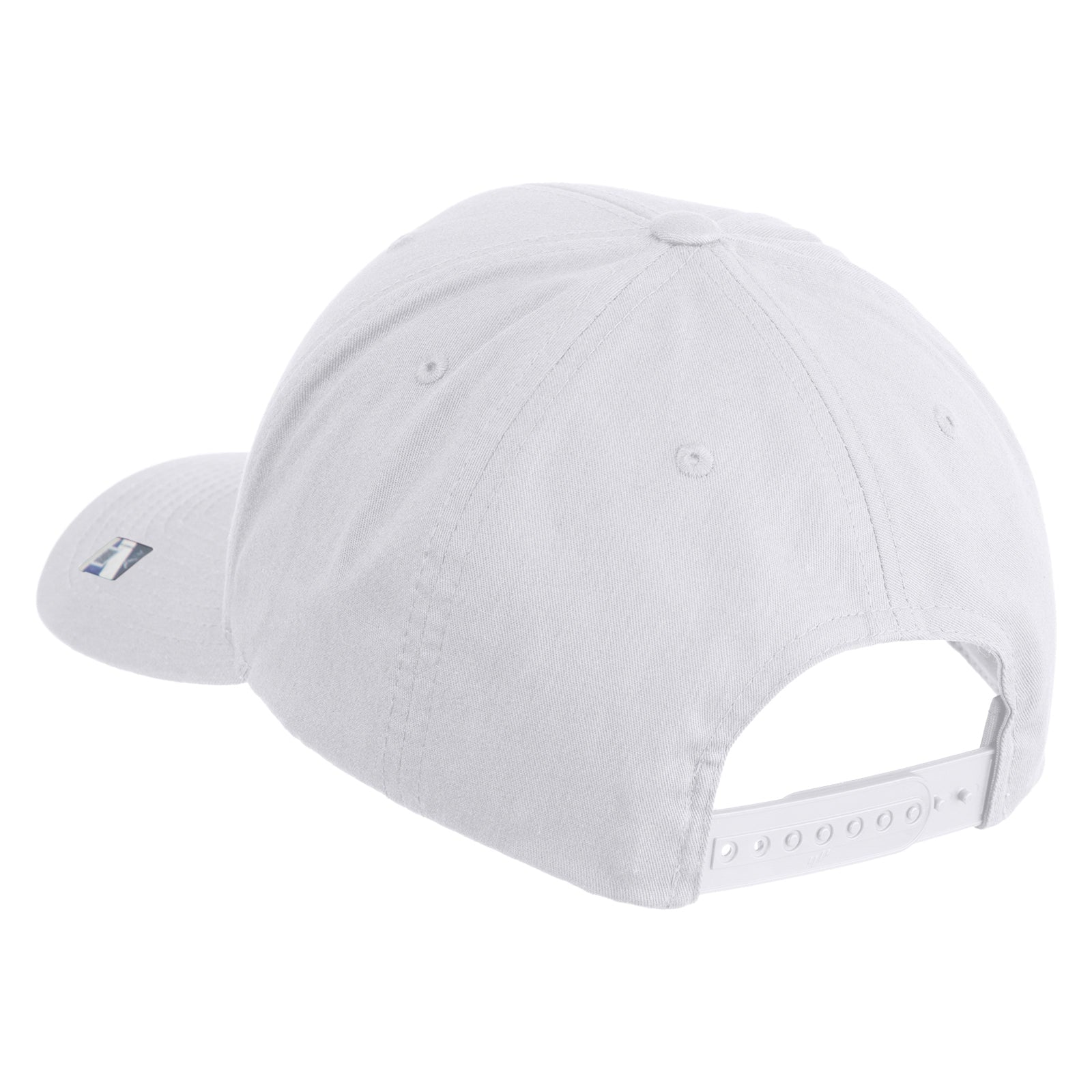 White baseball cap on a white background