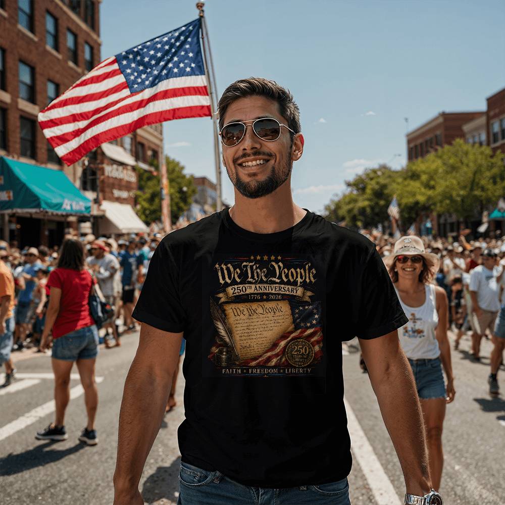 250th USA Anniversary, We The People, T-Shirt, Tee, 1776-2026