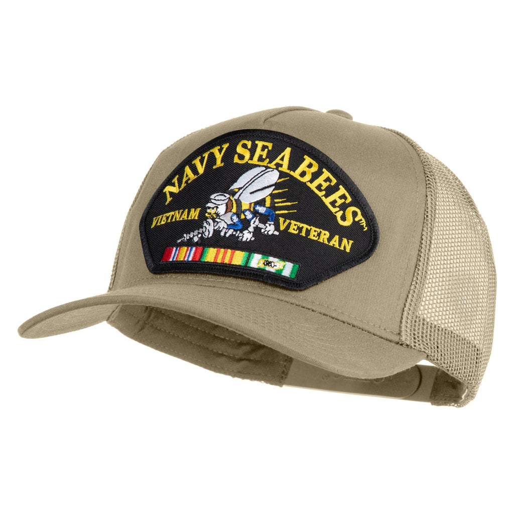 Khaki cap with USS Cape Cod patch on a white background