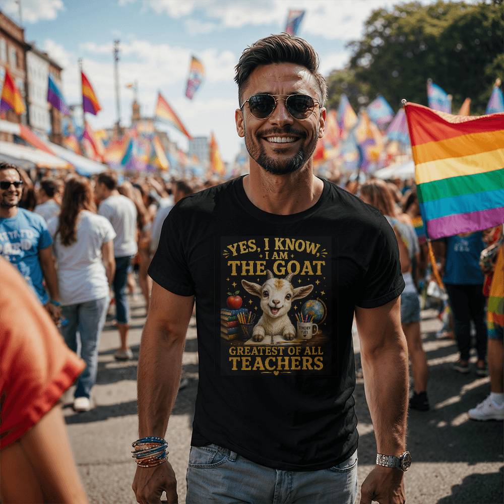 Funny Teacher G.O.A.T. T-Shirt | Greatest Of All Teachers Graphic Tee