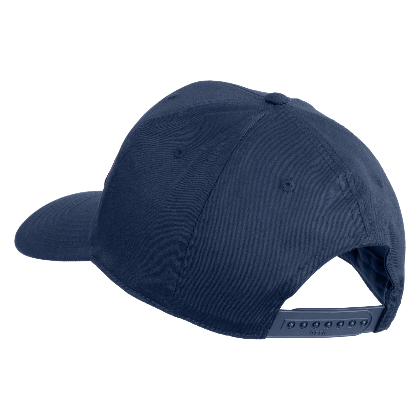 Navy blue cap on a white background