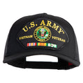 Black cap with U.S. Army Vietnam Veteran patch on a white background