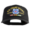 Black cap with U.S. Coast Guard Vietnam Veteran patch on a white background
