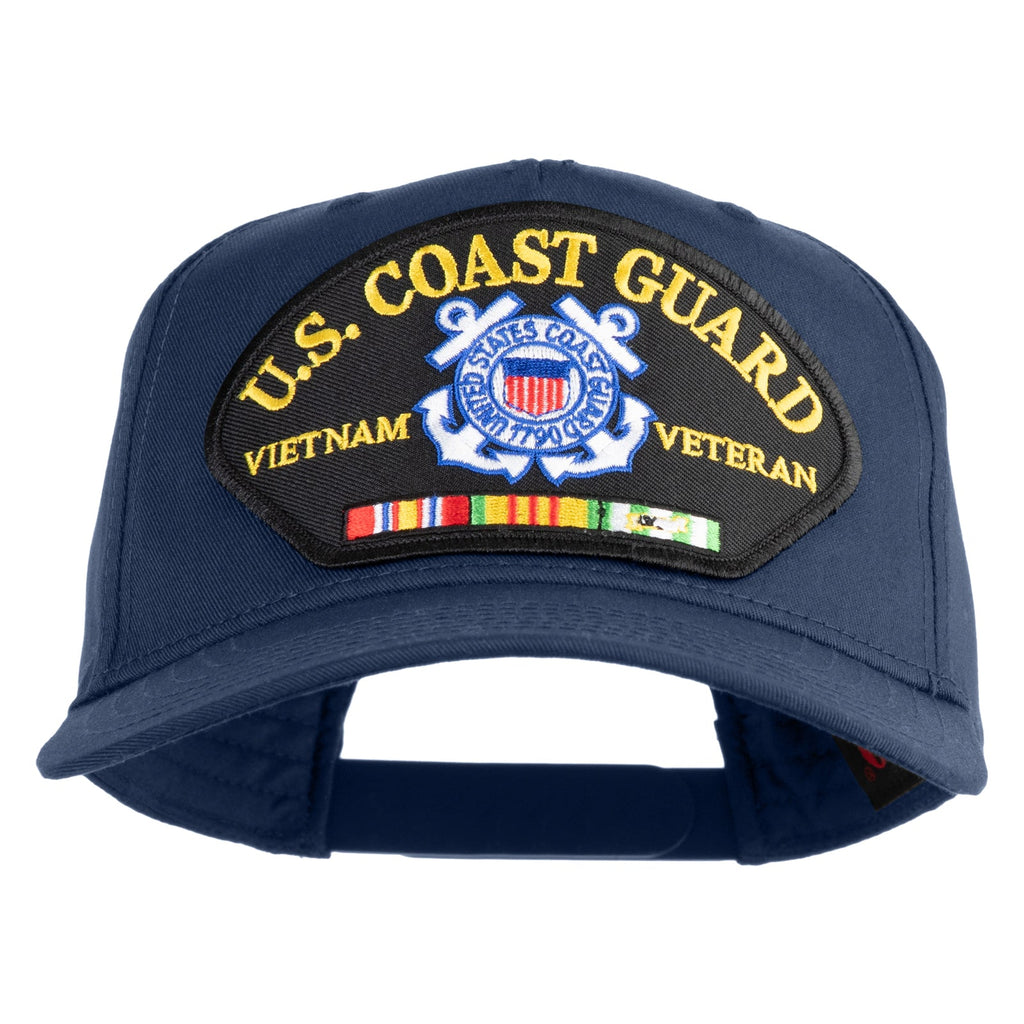 Navy blue cap with U.S. Coast Guard Vietnam Veteran patch on a white background