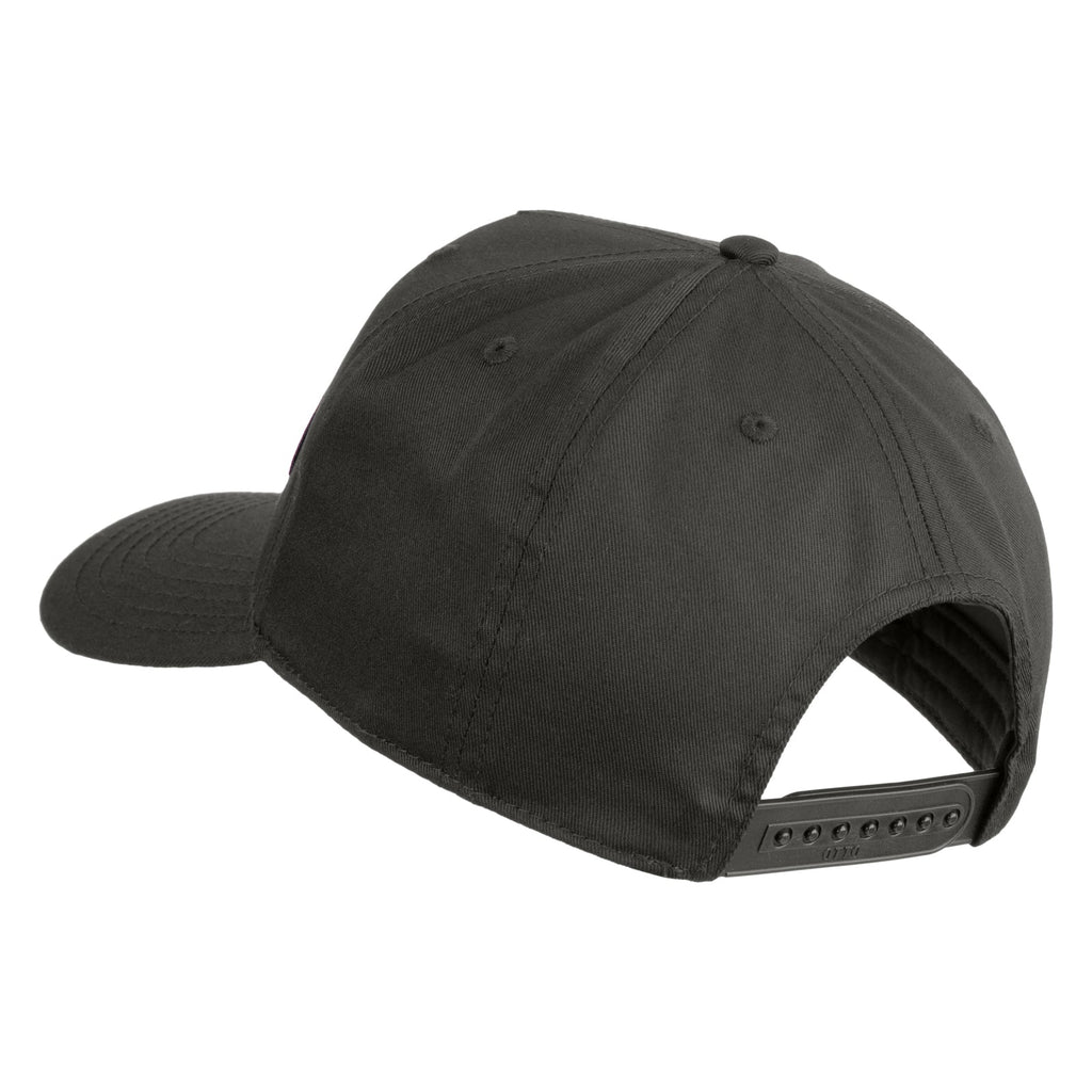 Navy blue baseball cap on a white background