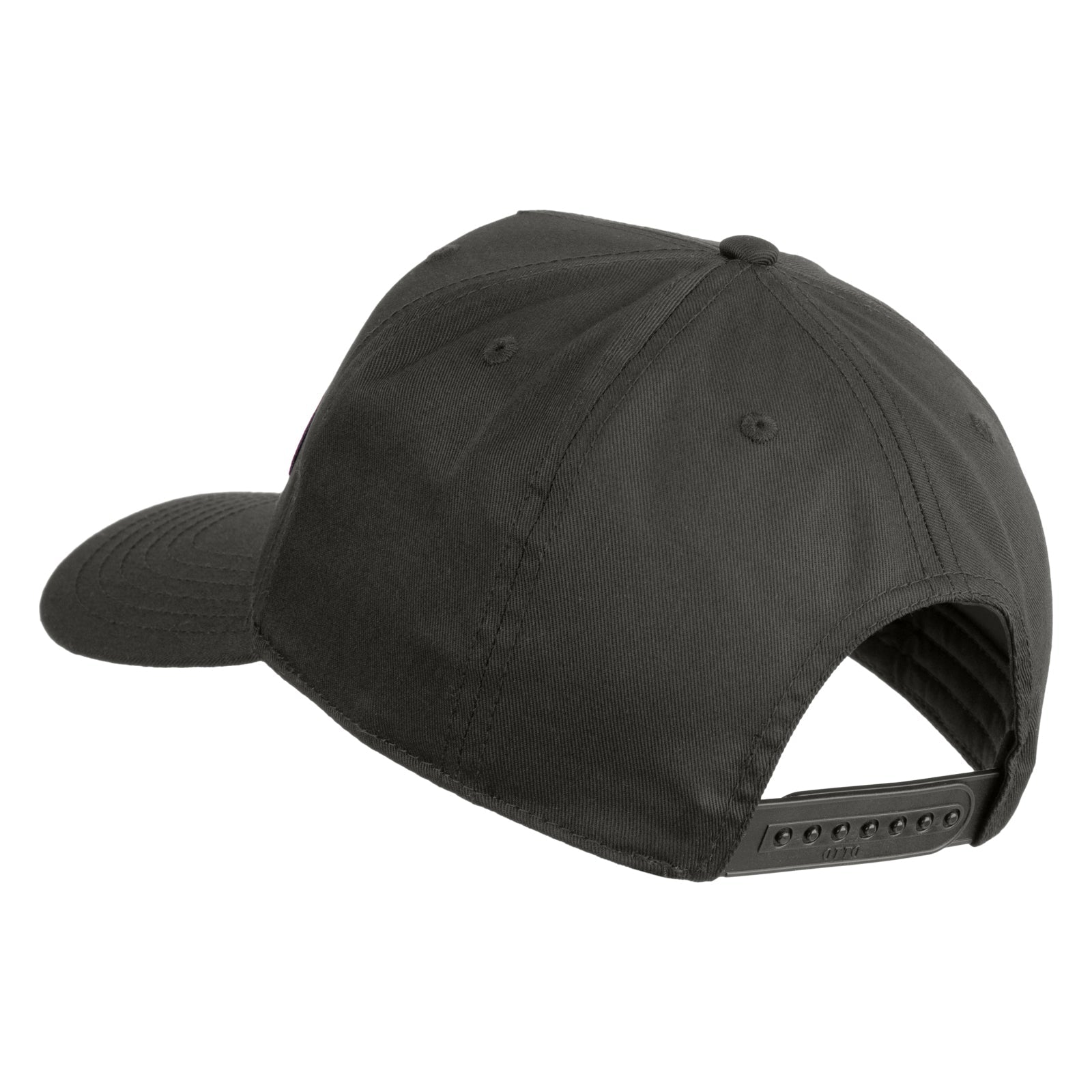 Navy blue baseball cap on a white background