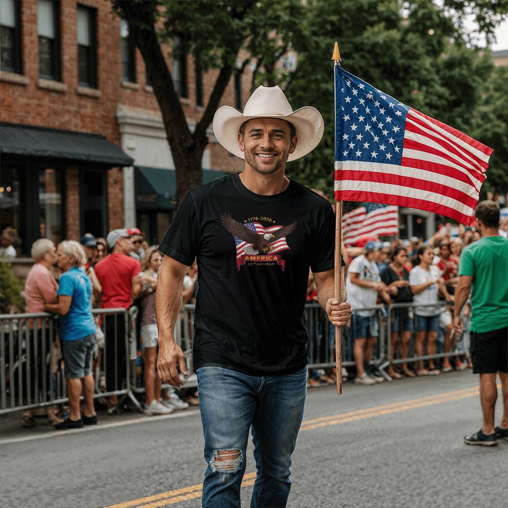 Happy 250th Anniversary To The USA, Eagle T-Shirt,1776-2026