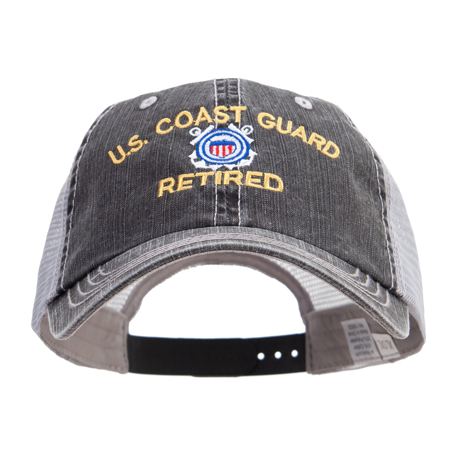 U.S. Coast Guard retired cap with emblem on a white background