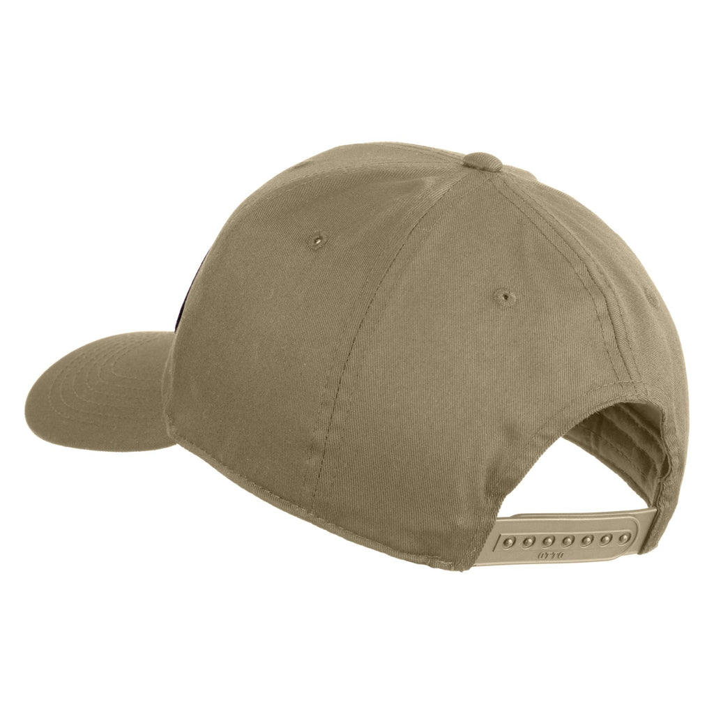 Brown cap on a white background