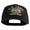 Black cap with U.S. Army Combat Medic patch on a white background