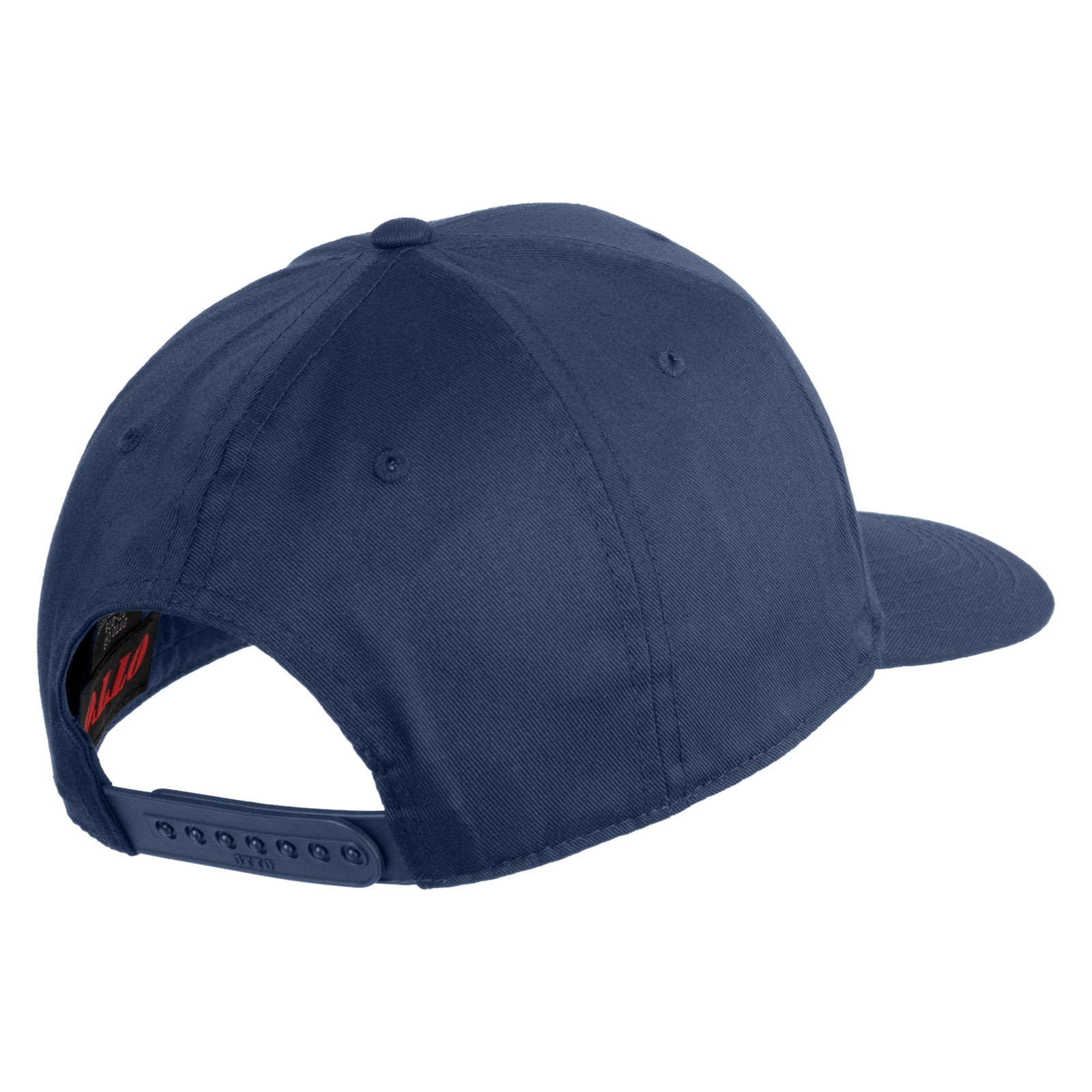 Navy blue baseball cap on a white background